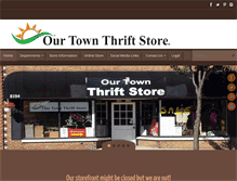 Tablet Screenshot of ourtownthriftstore.com